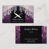 高級モダングリッ転がクスのピンウィスクベーカリー 名刺 (正面/裏面)