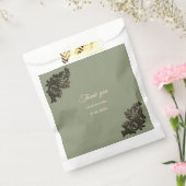 高級モダンセージ緑とメタリックフェイク金ゴールド フェイバーバッグ (封をした状態)