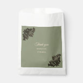 高級モダンセージ緑とメタリックフェイク金ゴールド フェイバーバッグ (正面)