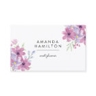 高級モダンピンク水彩花と葉