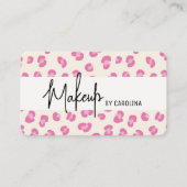 高級モダンメイクアップアーティストビジネスカード 名刺 (正面)