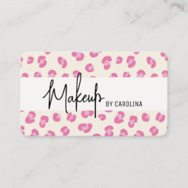 高級モダンメイクアップアーティストビジネスカード 名刺