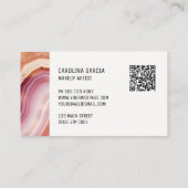 高級モダンメイクアップアーティスト 名刺 (裏面)