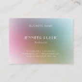 高級モダンモノグエレガントラムカラフルテンプレート 名刺 (裏面)