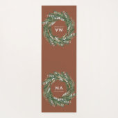 高級モダンユエレガントーカリ植物学リース ヨガマット (裏面)