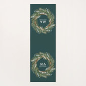 高級モダンユエレガントーカリ植物学リース ヨガマット (裏面)