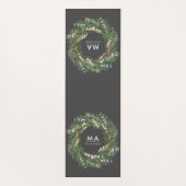 高級モダンユエレガントーカリ植物学リース ヨガマット (裏面)