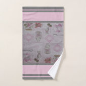 高級モダンヴィンテージフローラケーキ バスタオルセット (ハンドタオル)