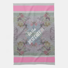 高級モダンヴィンテージフローラバラ キッチンタオル