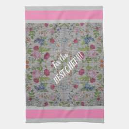 高級モダンヴィンテージフローラバラ キッチンタオル