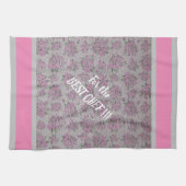 高級モダンヴィンテージフローラバラ キッチンタオル (横)