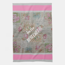 高級モダンヴィンテージフローラバラ キッチンタオル