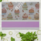 高級モダンヴィンテージフローラバラ キッチンタオル (折り畳み)