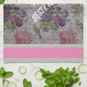 高級モダンヴィンテージフローラバラ キッチンタオル (折り畳み)