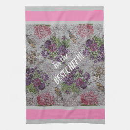 高級モダンヴィンテージフローラバラ キッチンタオル