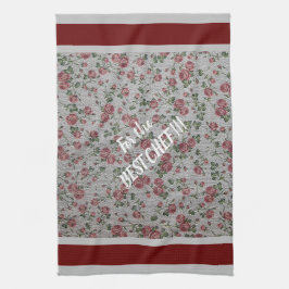 高級モダンヴィンテージフローラバラ キッチンタオル