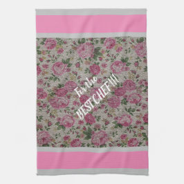 高級モダンヴィンテージフローラバラ キッチンタオル