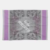 高級モダンヴィンテージフローラバラ キッチンタオル (横)
