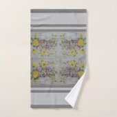 高級モダンヴィンテージフローラバラ バスタオルセット (ハンドタオル)