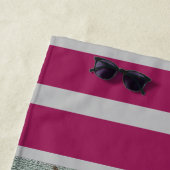 高級モダンヴィンテージフローラバラ ビーチタオル (インサイチュ)