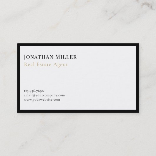 高級モダン名刺 名刺 (正面)