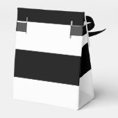 高級モダン白黒のパタストライプーン フェイバーボックス (裏面サイド)