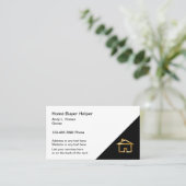 高級モダン財産 名刺 (スタンド正面)