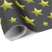 高級モダン金ゴールドスエレガントターのクリスマスパターン ラッピングペーパー (ロールコーナー)