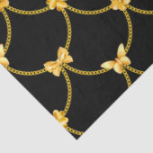 高級モダン金ゴールドナチュラルフローラ蝶 薄葉紙 (詳細)