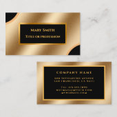 高級モダン金ゴールドプロフェッショナル 名刺 (正面/裏面)