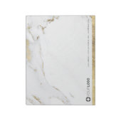 高級モダン金ゴールド大理石パーソナライズされた文具 ノートパッド (回転)