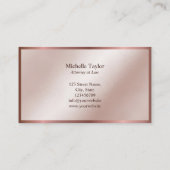 高級モダン金ゴールド弁護士法律事務所 名刺 (裏面)