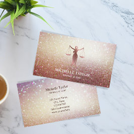 高級モダン金ゴールド弁護士法律事務所 名刺