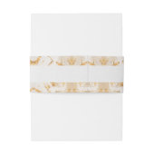 高級モダン金ゴールド抽象芸術 招待状ベリーバンド (裏面例)