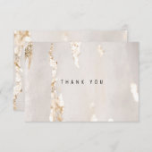 高級モダン金箔事業 サンキューカード (正面/裏面)