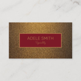 高級モダン銅金ゴールドレッドフレーム 名刺