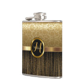 高級モノグラムゴールデンパターンデザイン フラスク (左)