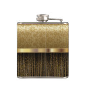 高級モノグラムゴールデンパターンデザイン フラスク (裏面)