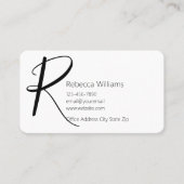 高級モノグラムプロフェッショナル名刺 名刺 (正面)