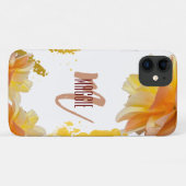 高級モノグラムモダンフローラスタイリッシュl Case-Mate iPhoneケース (裏面(横))