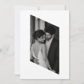 高級モノグラム結婚式招待状テンプレート 招待状 (裏面)