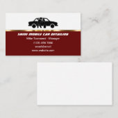高級モバイルカー詳細ビジネスカードテンプレート 名刺 (正面/裏面)