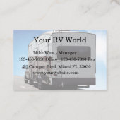 高級モーターホームズディーラーの名刺テンプレート 名刺 (正面)