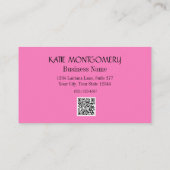 高級ユニークQRコードホログラフィック 名刺 (裏面)