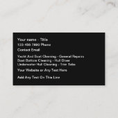 高級ヨットとボートマリンサービス 名刺 (裏面)