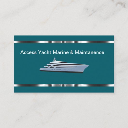高級ヨットとボートマリンサービス 名刺 (正面)