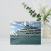 高級ヨット ポストカード (スタンド正面)