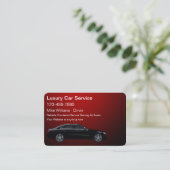 高級ラグジュアリーカーサービスウーバービジネスカード 名刺 (スタンド正面)