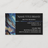 高級ラブラドエレガントリテ濃い青 名刺 (裏面)