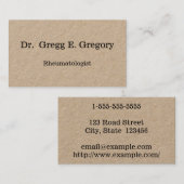 高級リウマチ専門医の名刺 名刺 (正面/裏面)